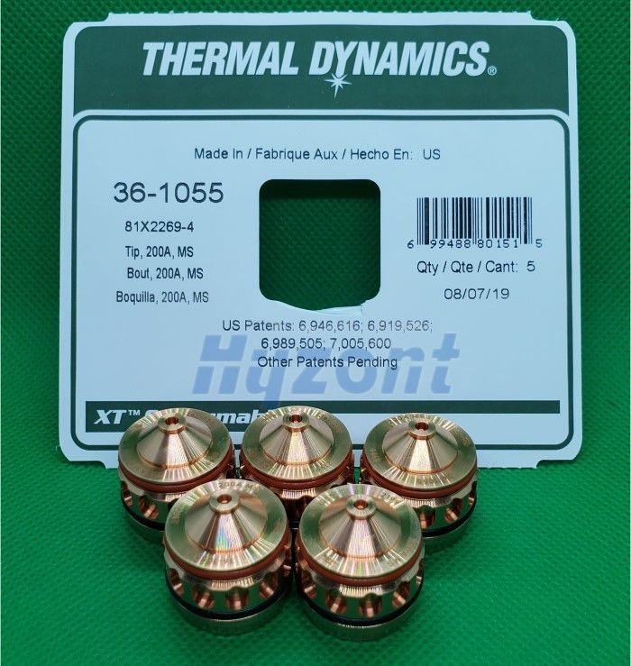 36-1055 200A  Thermal Dynamics Plasma Cutter Tips Parts
