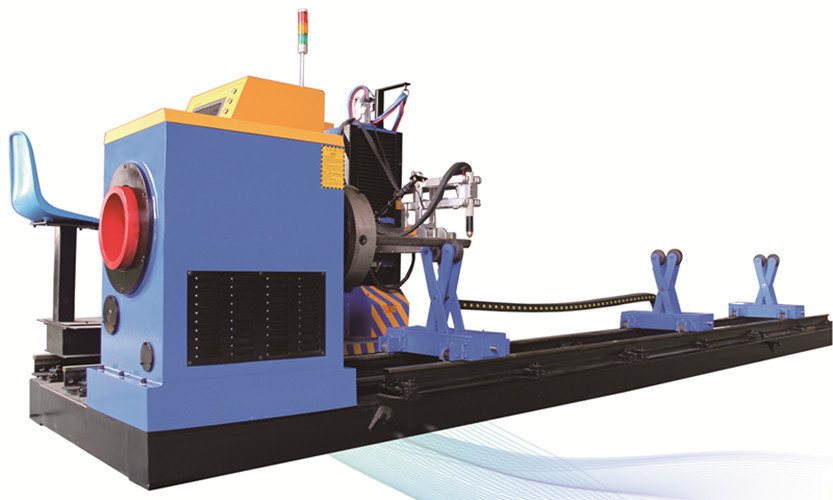 5 Axis Controlled CNC Tube Cutter , Carbon Steel CNC Plasma Pipe Cutter