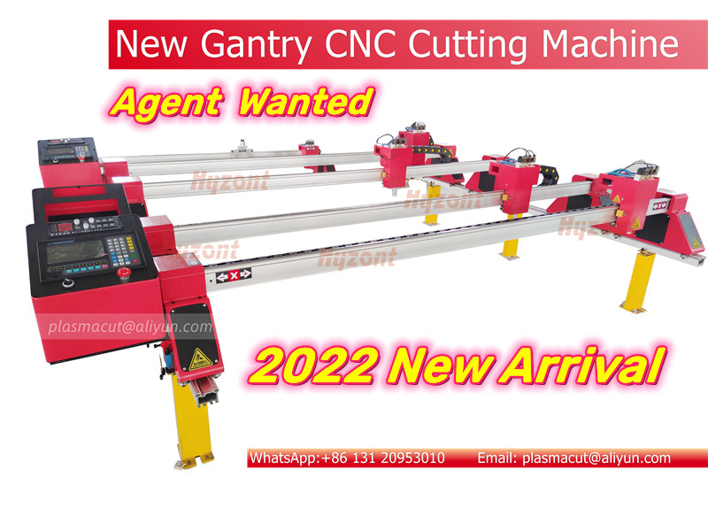 Mini Gantry Type CNC Plasma Cutting Machine  Single Drive Portable