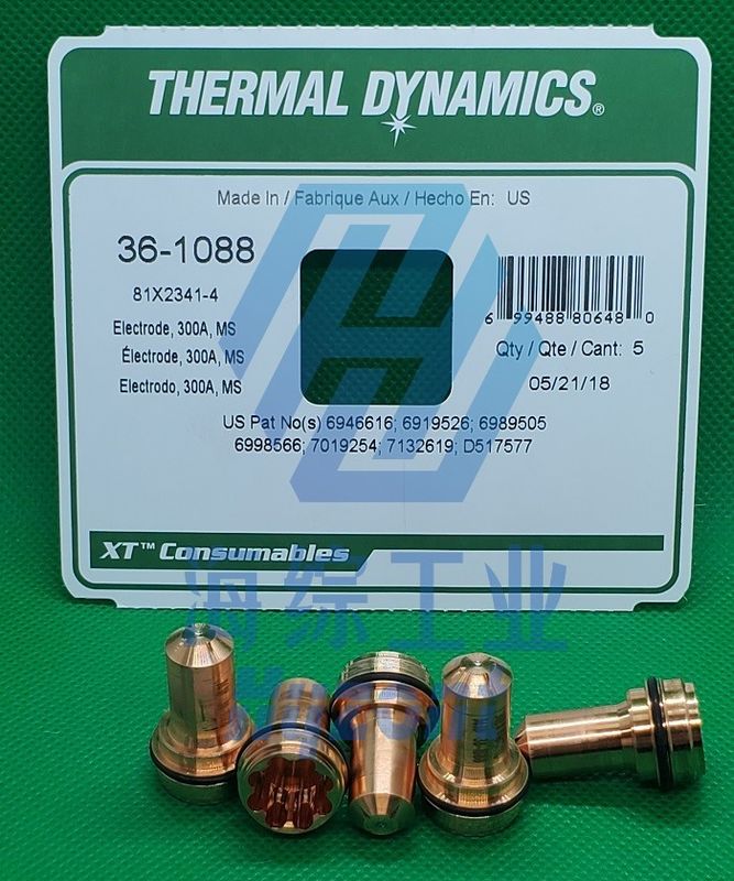 36-1088 300A Thermal Dynamics Plasma Tips Electrodes