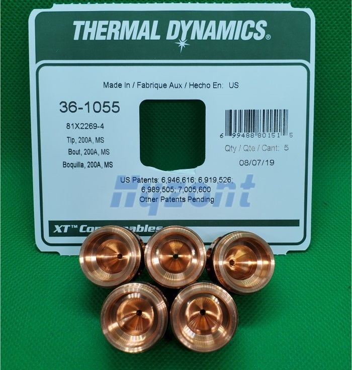 36-1055 200A  Thermal Dynamics Plasma Cutter Tips Parts