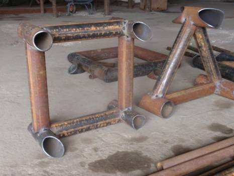 Large Diameter Round Pipe Plasma Profile Cutting Machine 3D Bevel Torch 6000Kg Loading