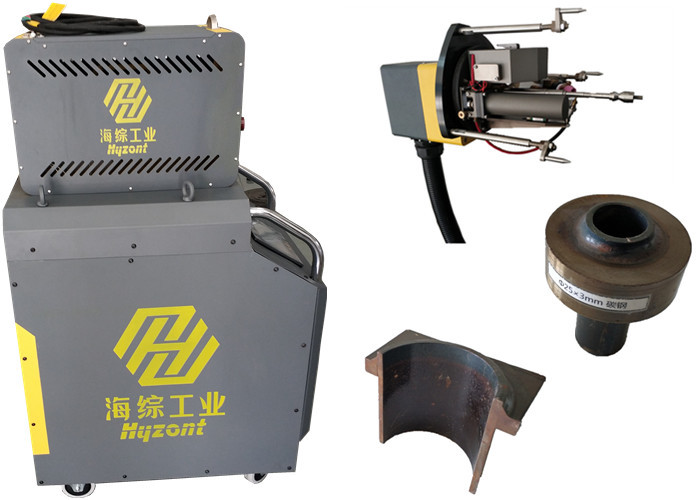 Hand carried automatic tube welding machine with buttons and DC power supply for tube and tubesheet weldings