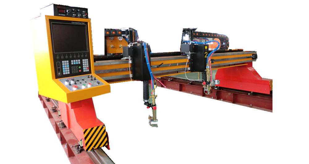 Heavy Duty Gantry Type CNC Plasma Cutting Table , Cutting Thickness 6 - 120mm