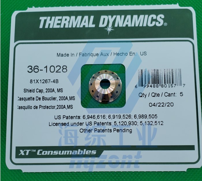 200A Thermal Dynamics 36-1028  Plasma cutter Shield Cap