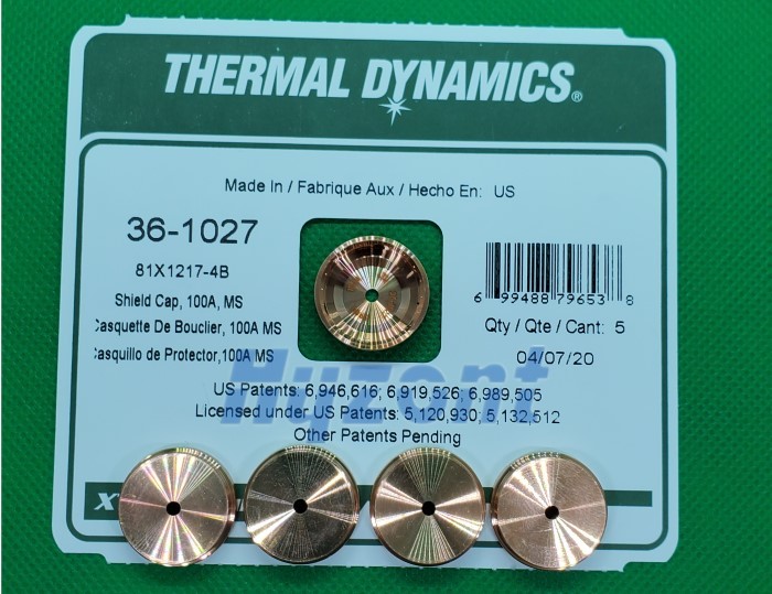 Plasma Cutter Parts 36-1027 Thermal Dynamics XT301 Shield Shiel