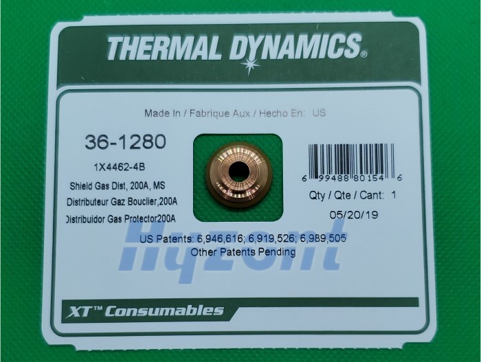 XT301 plasma cutter 36-1280 Shield Gas Thermal Dynamics Parts